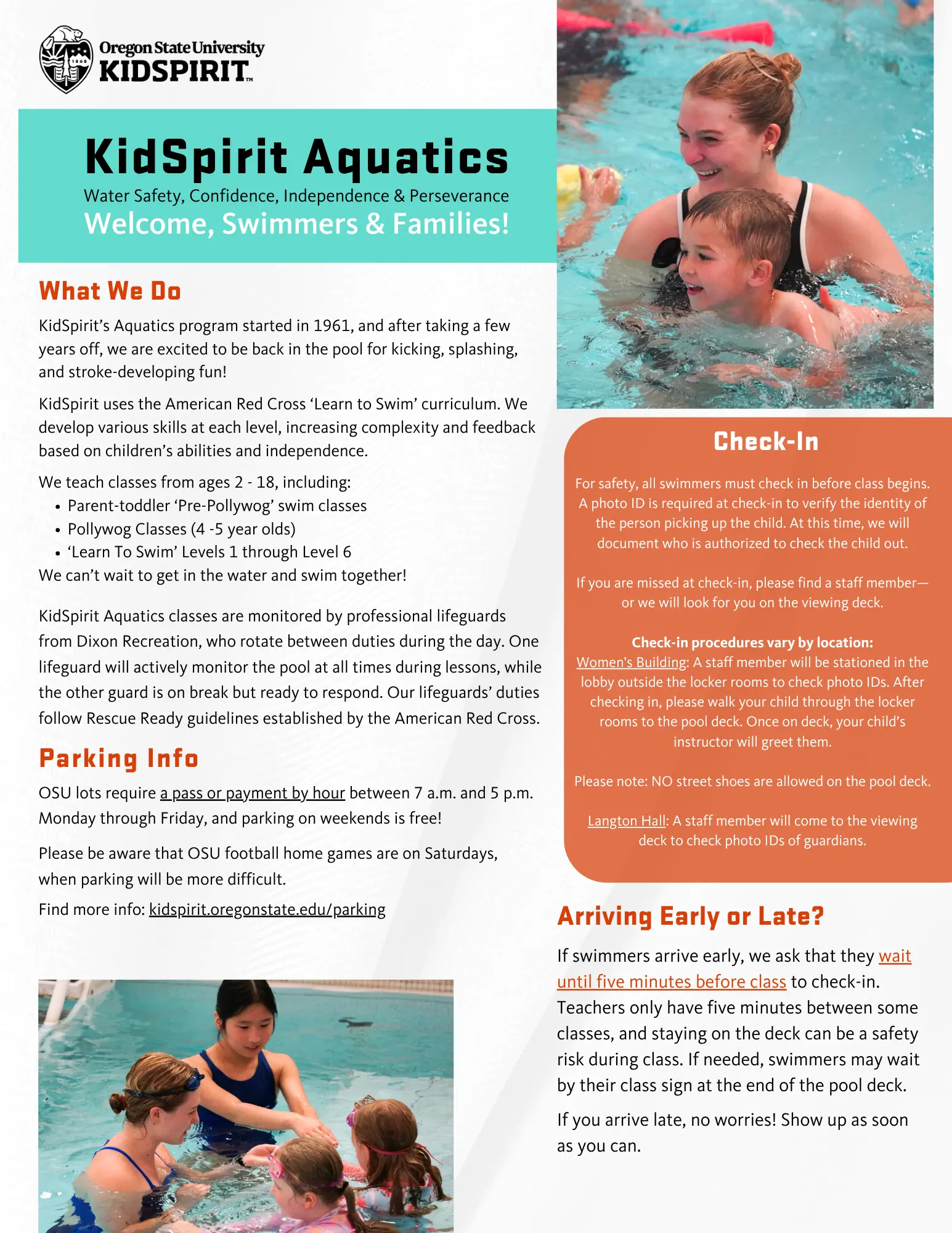 Aquatics Info Handout