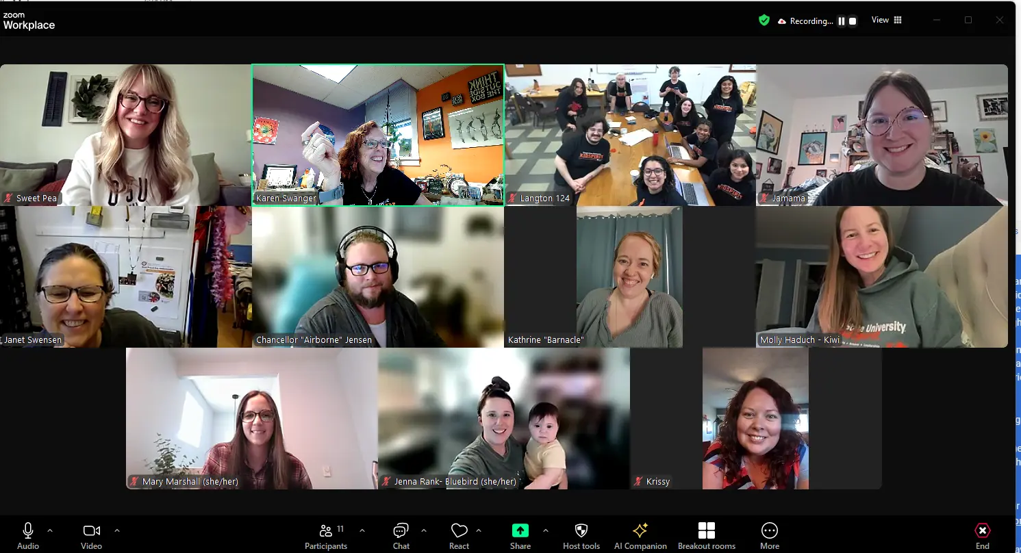 Zoom meeting alumni 